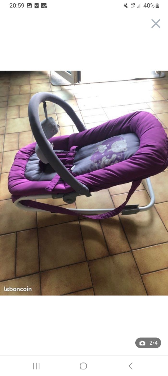 Transat violet pour bébé - photo numéro 2