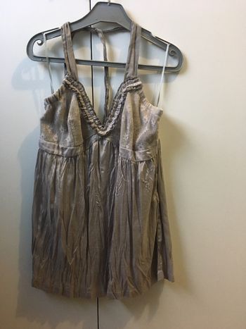 Top dos nu gris taille 36