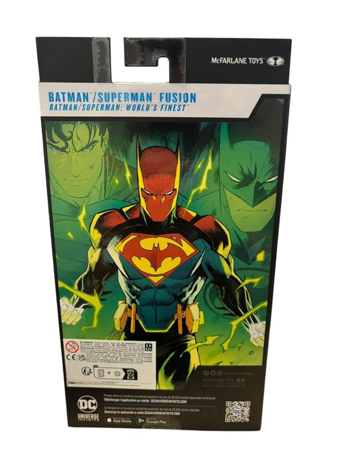 Figurine Dc comics Multiverse Batman / Superman fusion 18 cm McFarlane Toys neuf - photo numéro 2