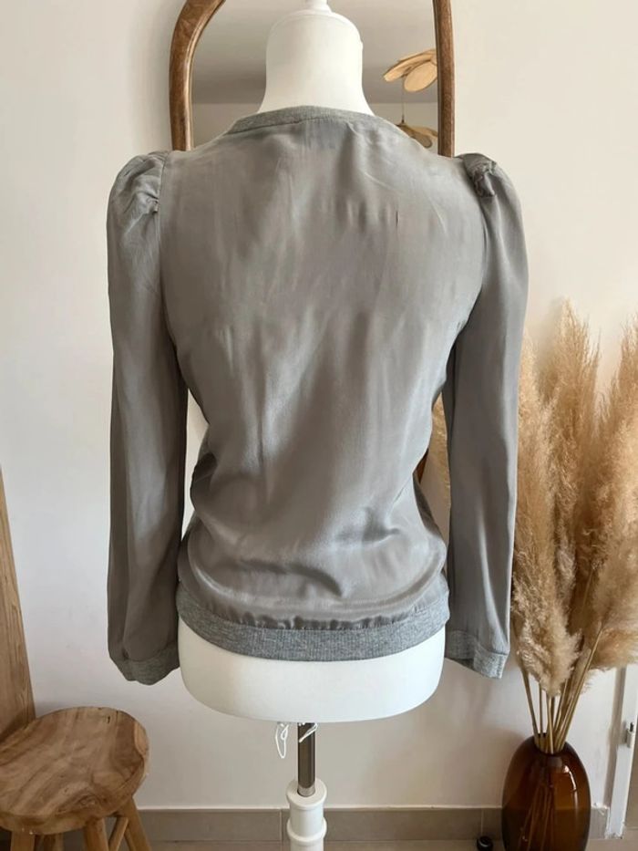 Veste/gilet dos et manches transparents gris Two Days - photo numéro 4