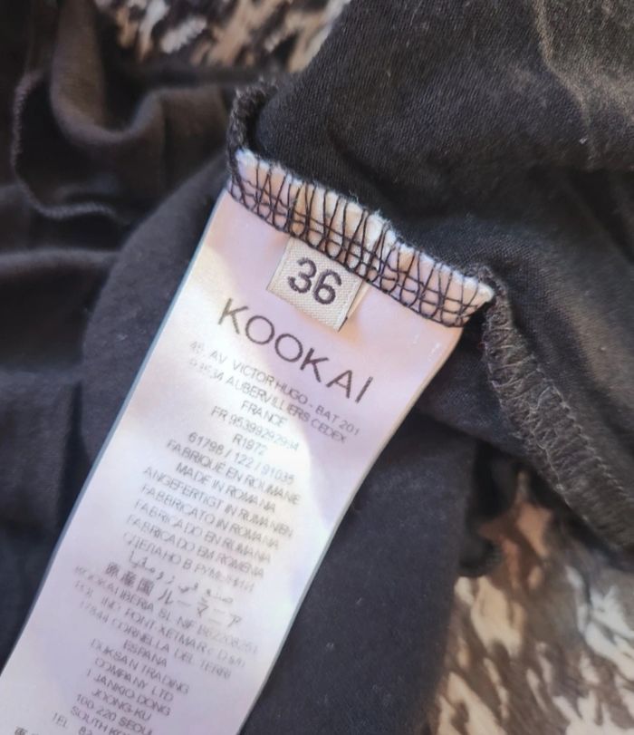 Jupe courte Kookaï – Taille 36 – Noir & blanc – Doublée - photo numéro 5