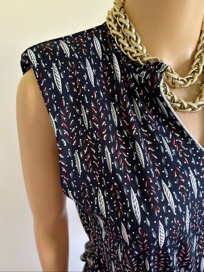 Blouse imprimée sans manches Morgan taille S jamais portée - photo numéro 4