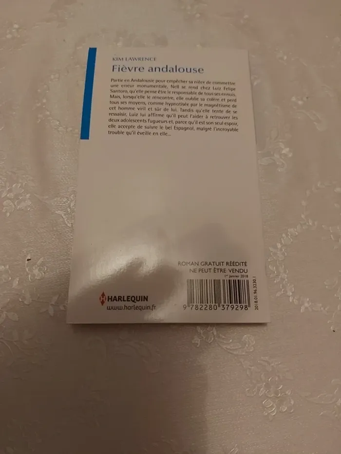 Livre Harlequin Fièvre andalouse - photo numéro 2