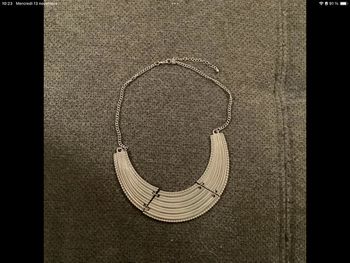 Collier argenté réversible