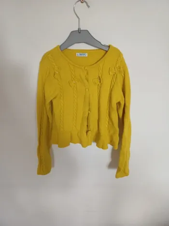 Gilet jaune fille 7 ans