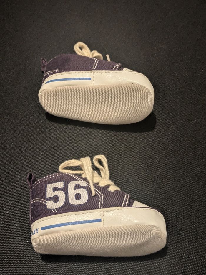 Baskets chaussons violettes bébé - photo numéro 2