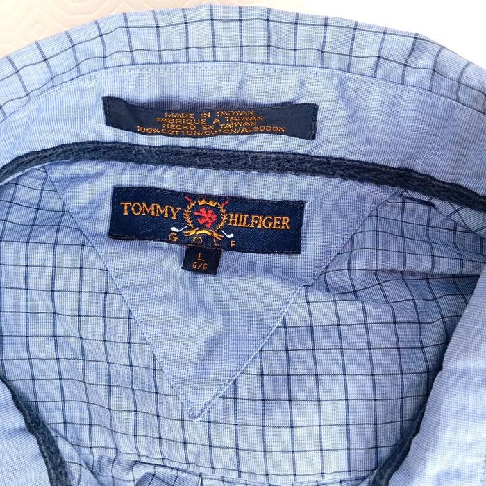 Chemise Pour Homme Tommy Hilfiger Couleur Bleu a Manches Longues Taille L - photo numéro 5