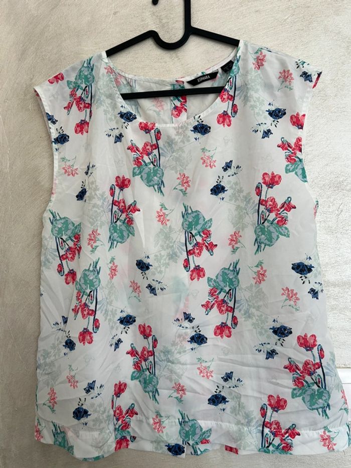 Débardeur à fleurs esmera Taille 42/44 - photo numéro 2