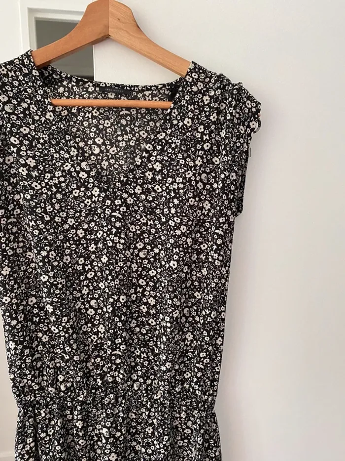 Robe noire à fleurs - IKKS - photo numéro 5