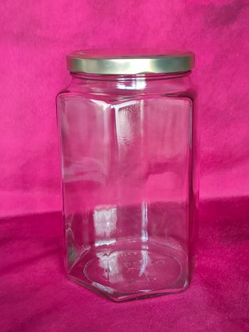 Bocal 170 cl en vieux verre hauteur 20 cm