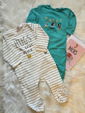 😍🤩💙 superbes  pyjamas coton 9 mois garçon 🤩😍💙