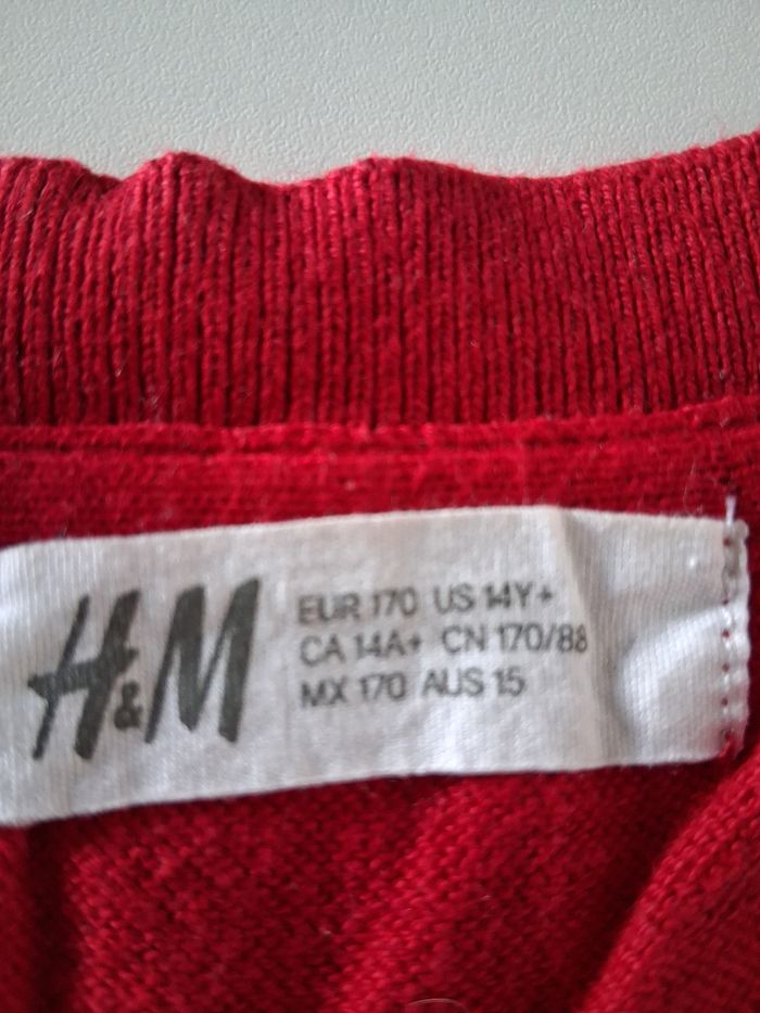 Pull rouge cœur sequins - photo numéro 2