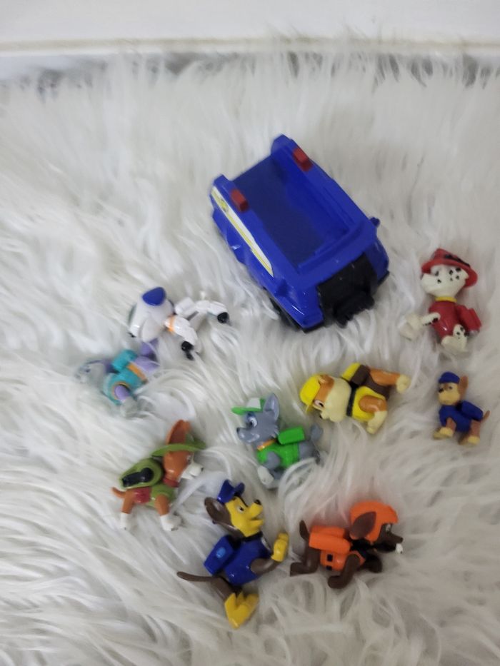Lot Figurines Pat' Patrouille + Véhicule - photo numéro 3