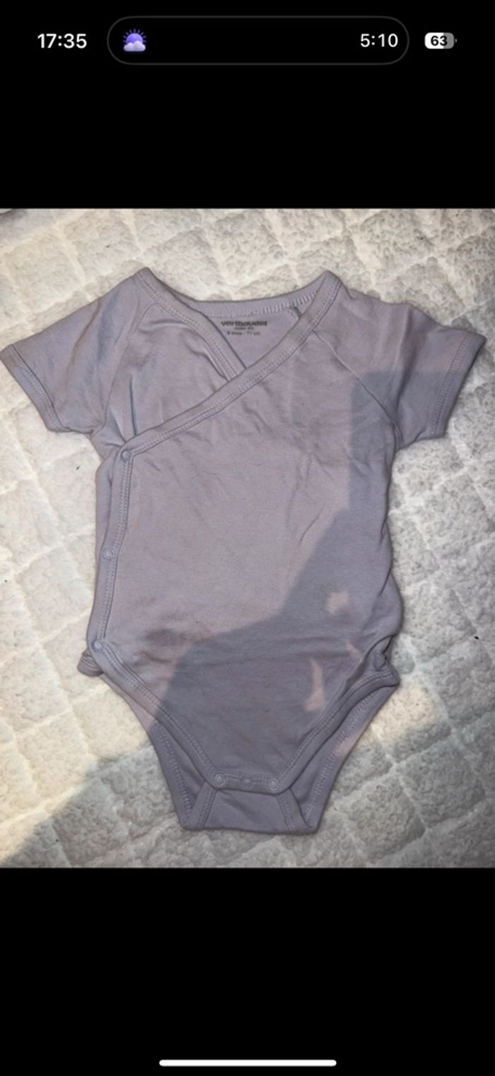 Lot 5 body manches courtes VERTBAUDET - photo numéro 6