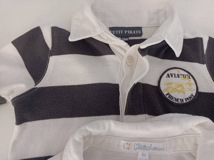 Polos taille 3 mois - photo numéro 3