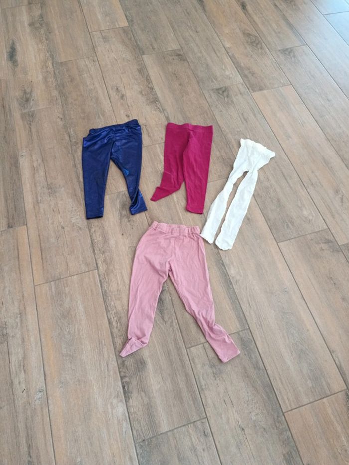 Lot de 4 leggings/collants 3 ans