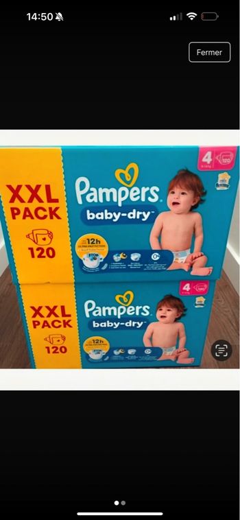 couche pampers taille 4