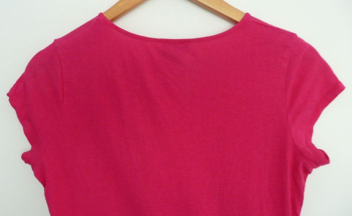 T shirt rose fuchsia. Photo de New York. Fashioin Express. Coton. Taille 38 - photo numéro 4