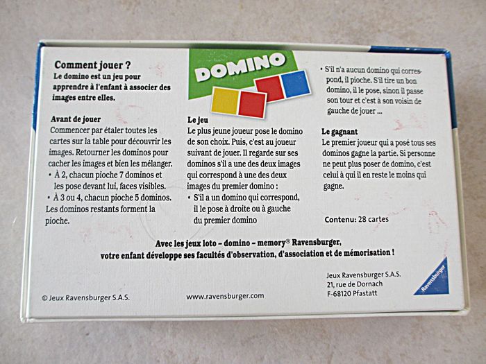 Jeu de dominos (28 cartes) : Les animaux de la ferme – Ravensburger - photo numéro 3