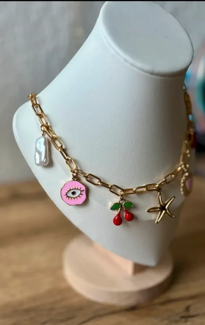 Collier à breloque œil - photo numéro 4