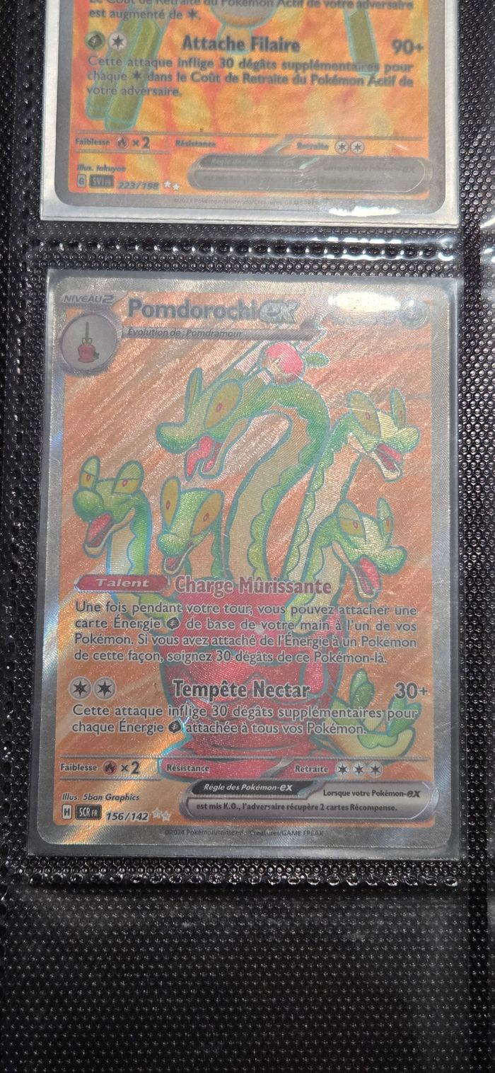 Carte Pokémon Pomdorochi Ex 156/142