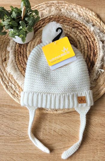 Bonnet Fille 12/24mois Wanabee Blanc Neuf