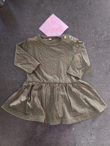 Robe kaki 6 mois