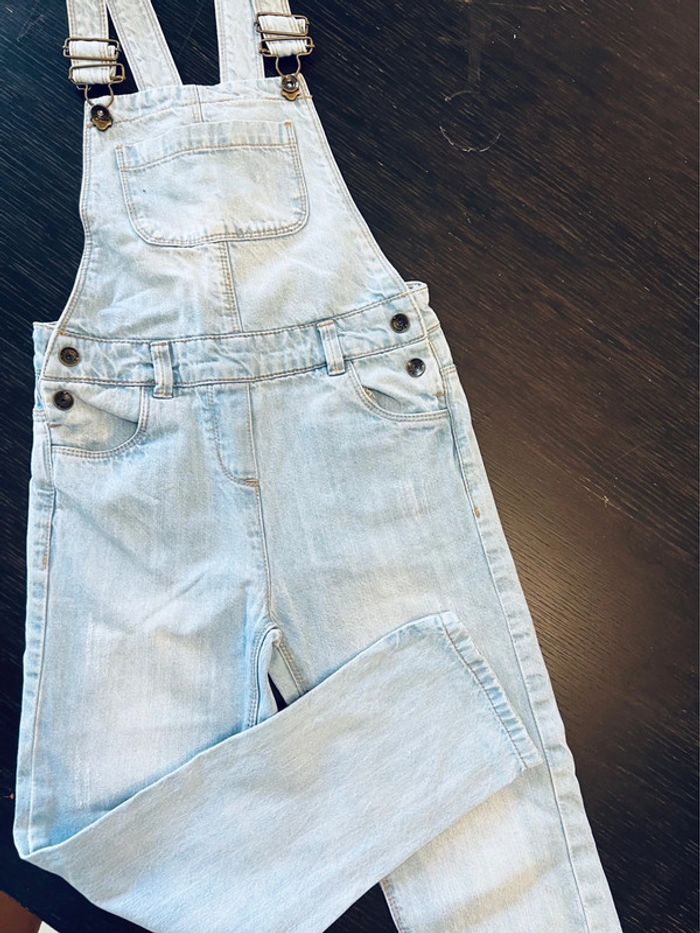Salopette en jean bleach pantalon - 8 ans - photo numéro 3