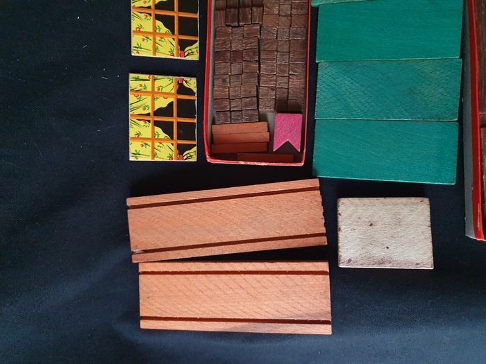 Jeu de construction en bois Forestière baby Jeujura ancien - photo numéro 4