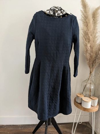 Robe en tunique matelassée bleue marine petit Bateau L