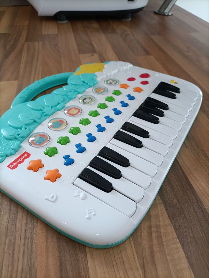 Piano blanc et menthe Fisher Price - photo numéro 4