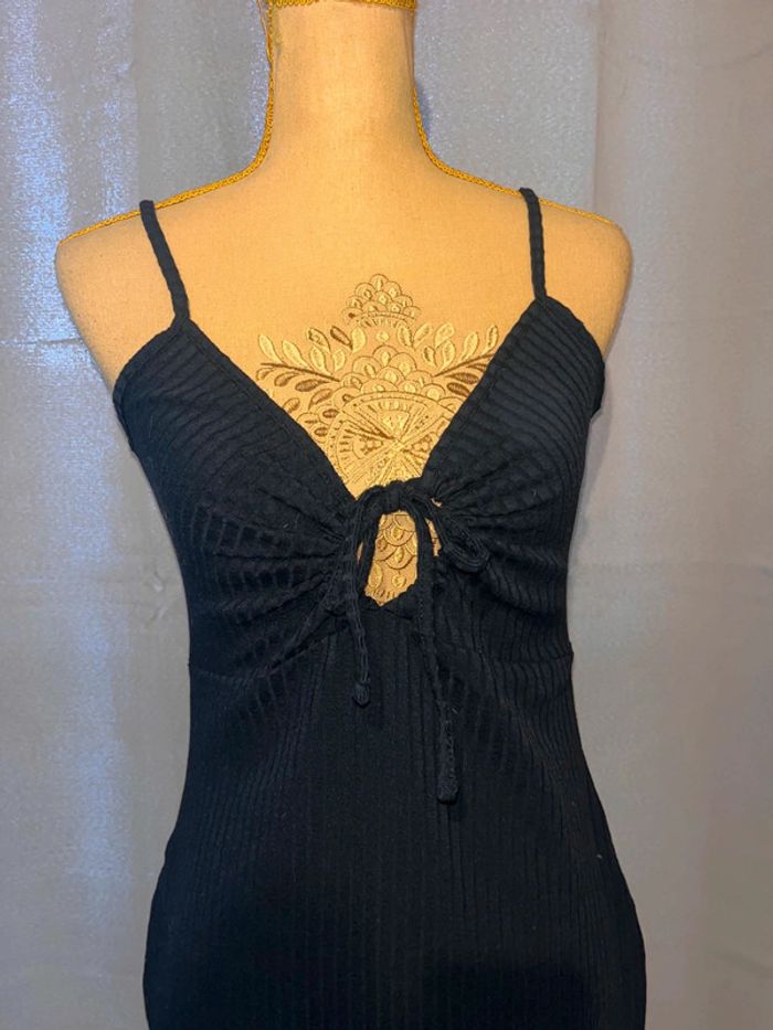 Robe moulante côtelé noir h&m taille M - photo numéro 3