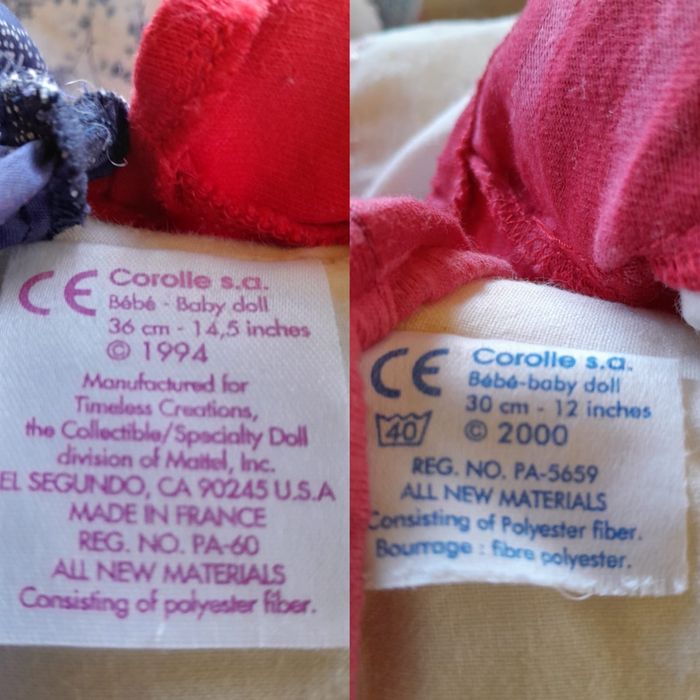 👶🏼 LOT : 4 poupons Corolle 30/36 centimètres (Années 1994, 1995, 2000) - photo numéro 7