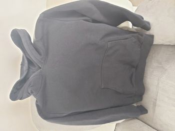 Sweat à capuche noir XXS 12 ans
