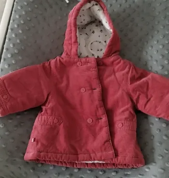 Manteau chaud bébé fille 3 mois