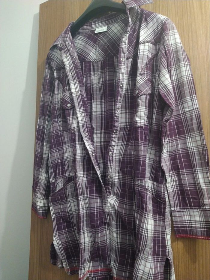 Tunique violet et blanche - photo numéro 7