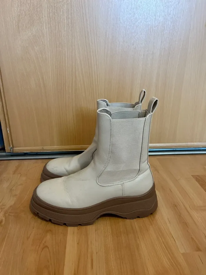 Bottes beige - photo numéro 4