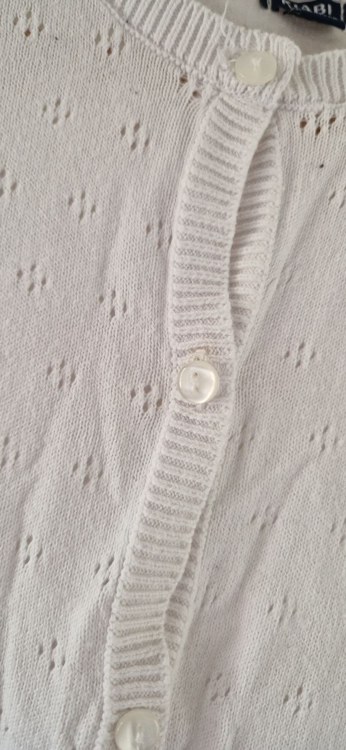 Gilet blanc kiabi taille 10ans - photo numéro 3