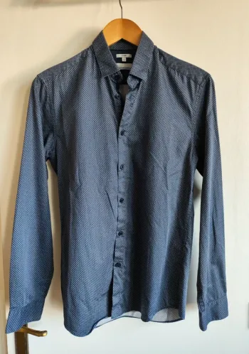 Chemise Jules Taille S à motif bleu