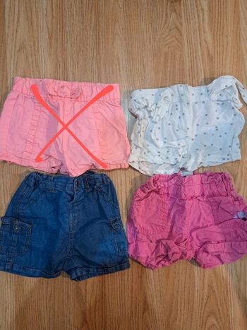 Lot de 3 shorts  18 mois