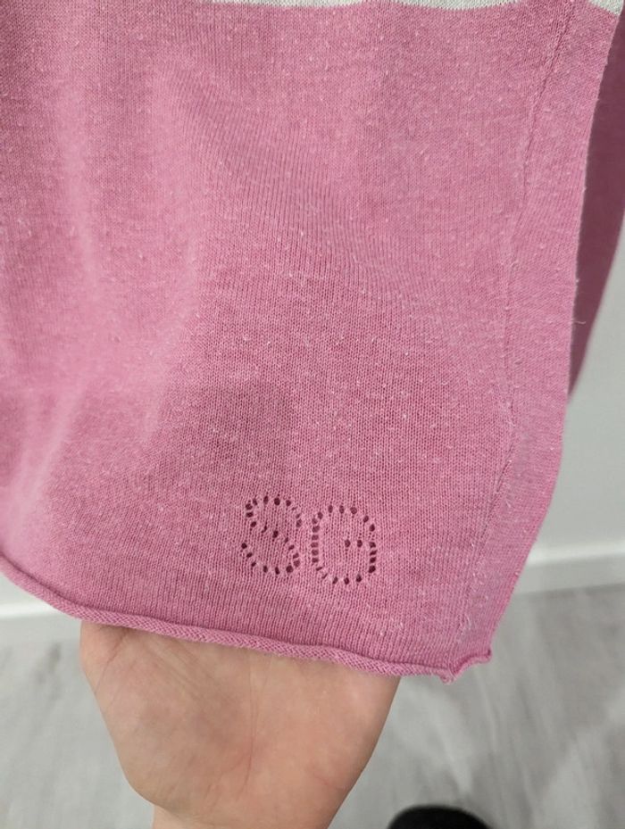 Pull rose et gris - photo numéro 2