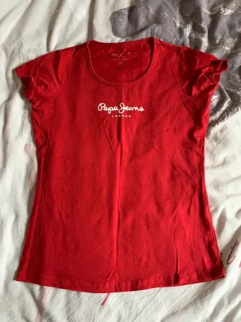 T-shirt rouge pepe jeans m