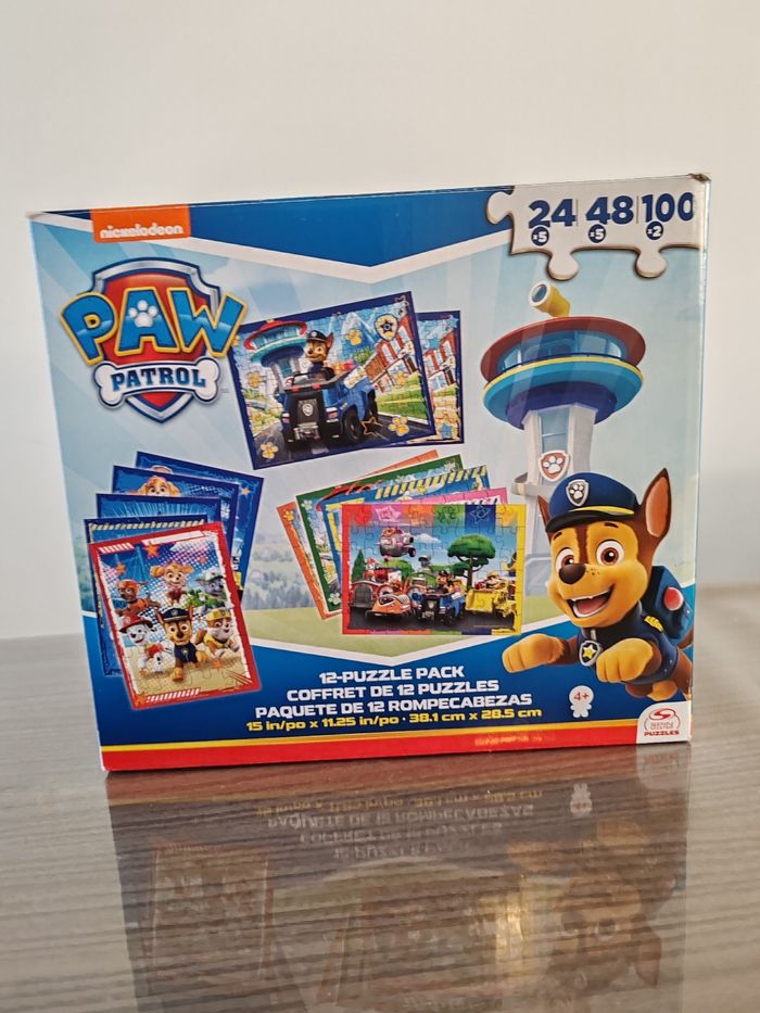 12 puzzles Pat patrouille