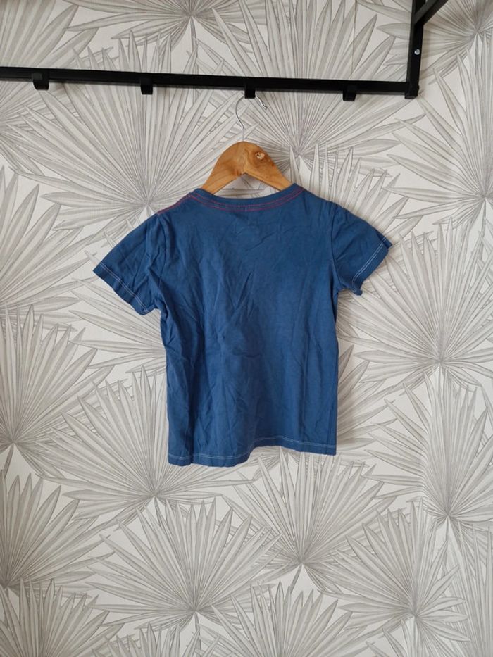 Joli tee-shirt manches courtes bleu sergent major - photo numéro 2