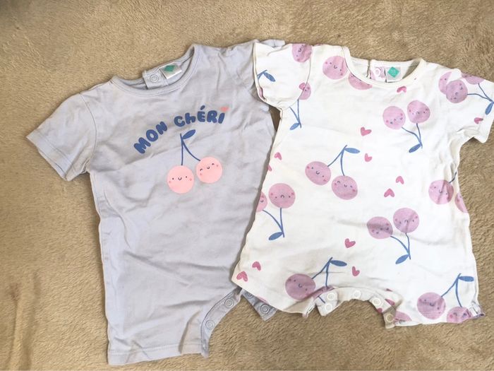 Lot grenouillère / 1mois / tex