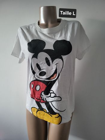 T shirt blanc Mickey
