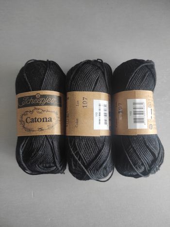 Lot coton catona noir 110