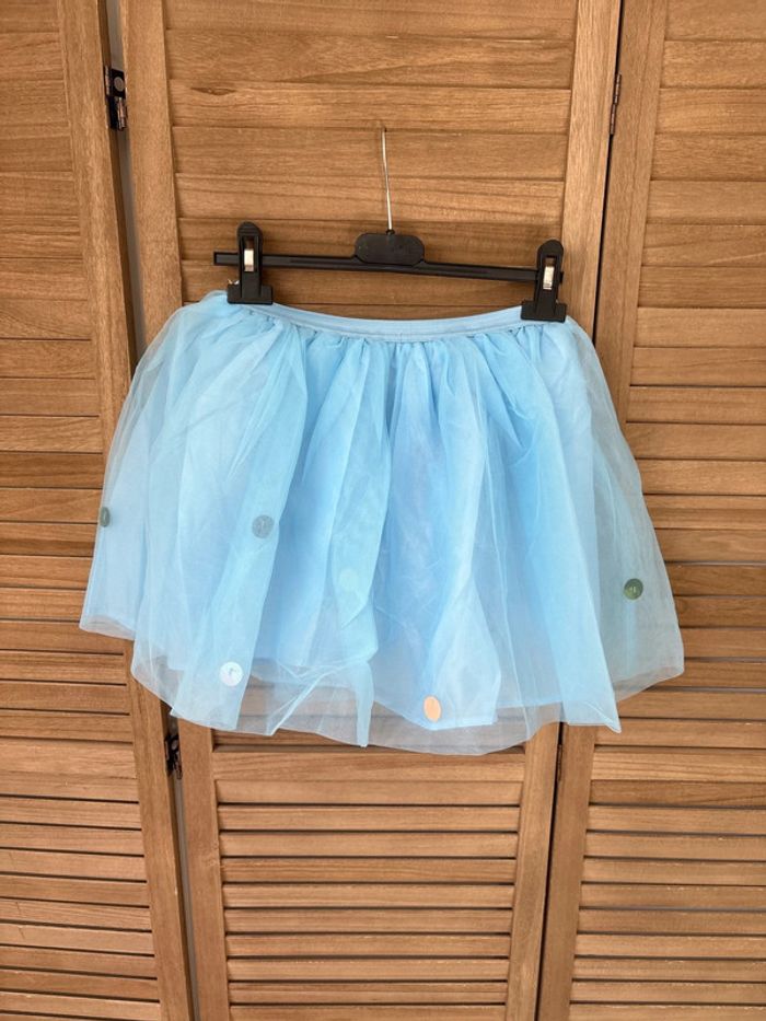 Jupe en tulle bleu taille 11-12 ans