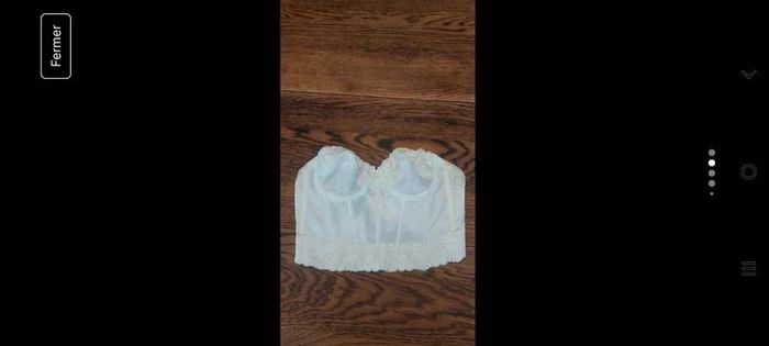 Magnifique Corset bustier Déwé blanc fr 85C - photo numéro 15