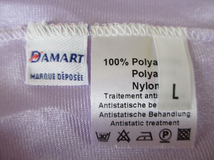 Fond de robe / Combinaison antistatique lilas femme Damart – Taille L - photo numéro 6